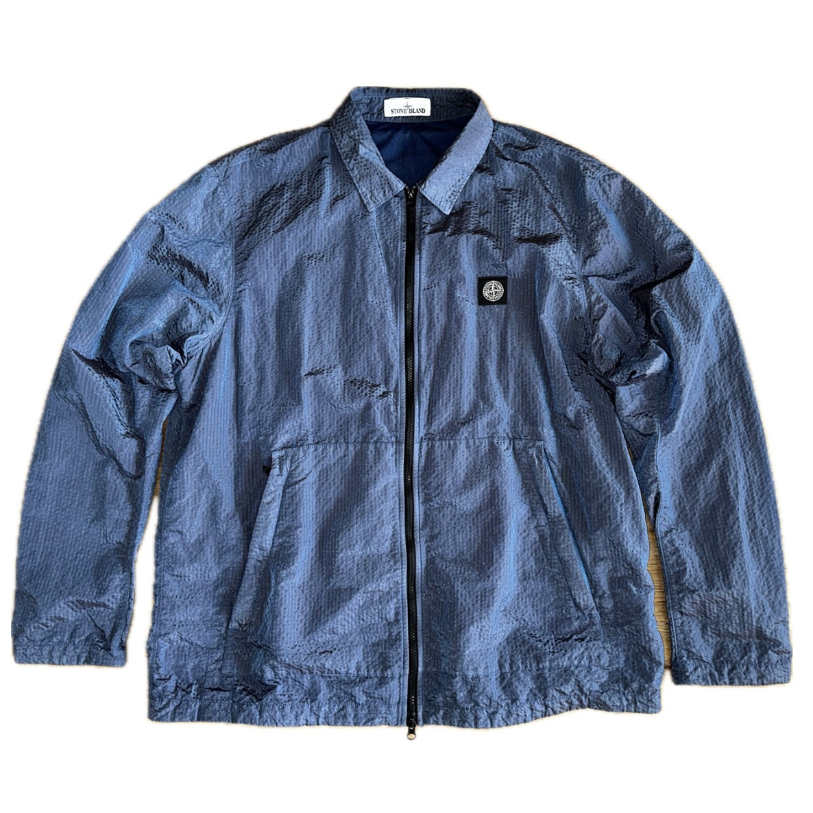 Stone island clearance overshirt jacket navy