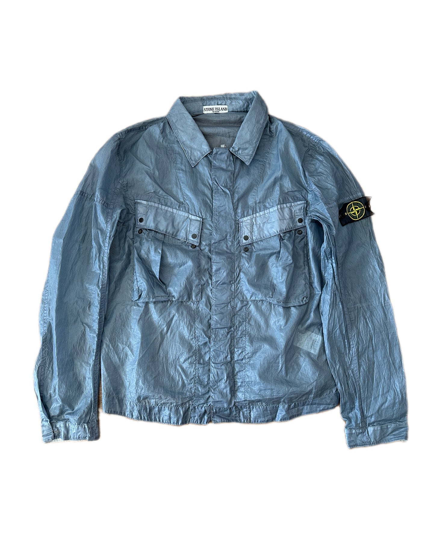 Stone Island 2009 Mesh Badge Parachute Jacket - L - Made in Italy