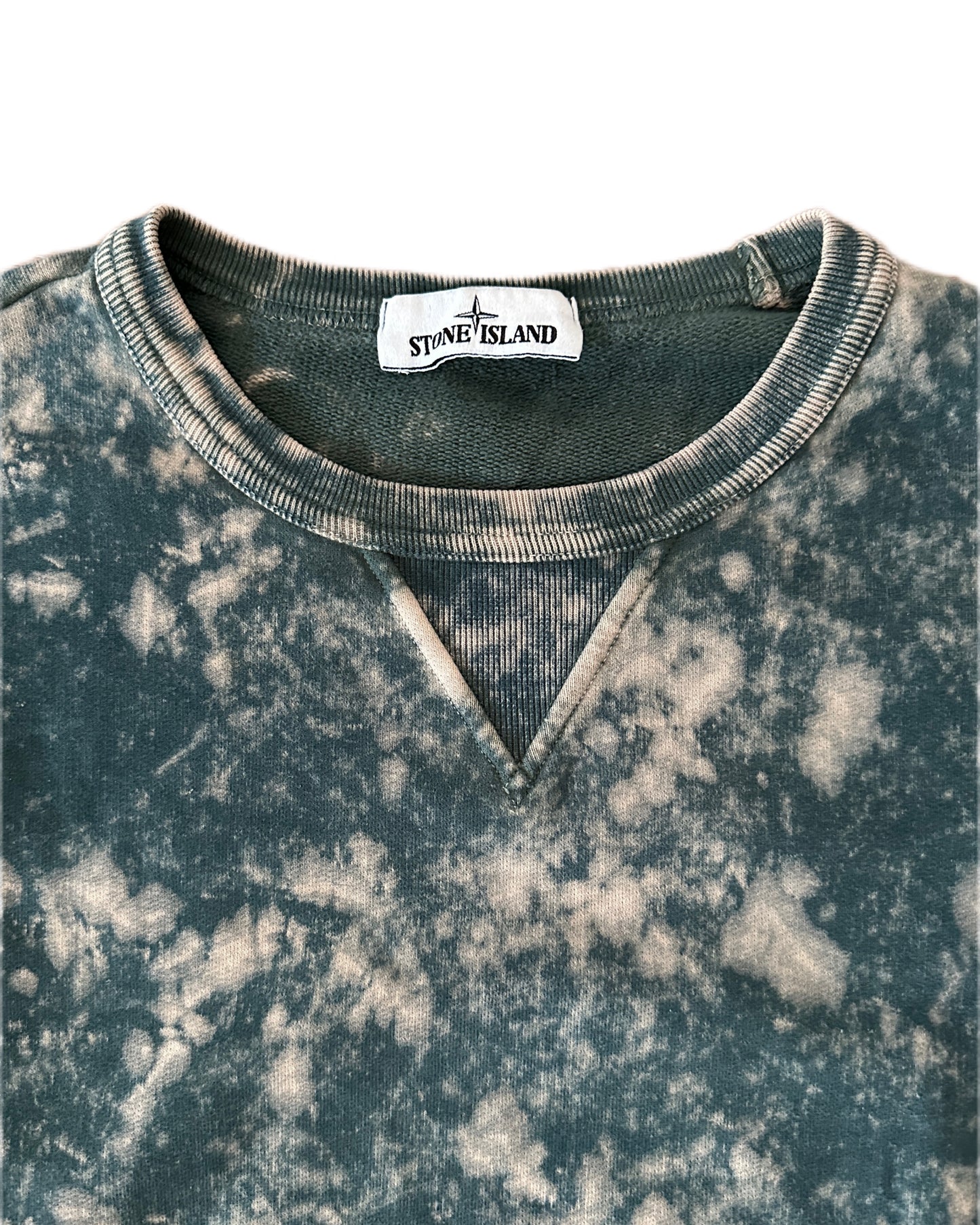 Stone Island 2021 Off-Dye OVD Cotton Fleece Crewneck Sweatshirt - L
