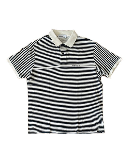 Stone Island Marina 2017 Navy/White Polo Shirt - XL