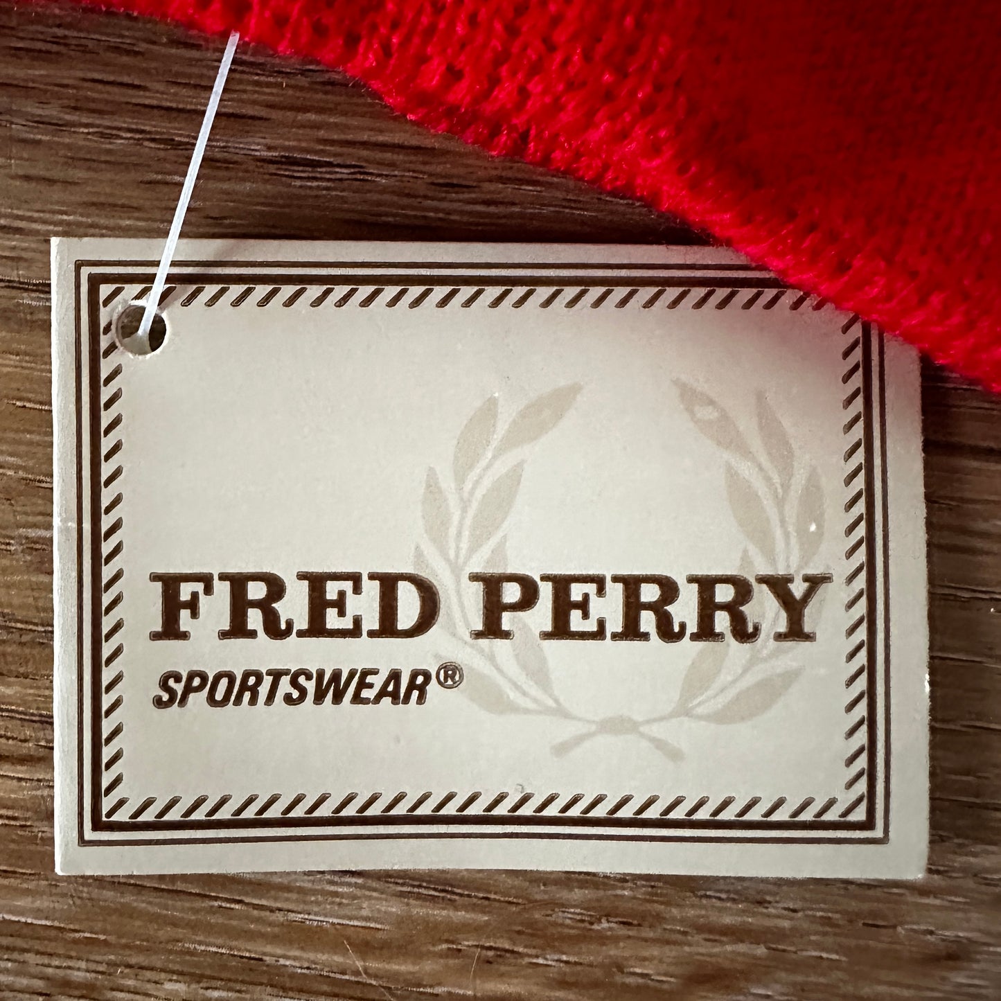 Fred Perry Vintage 80 Red Cardigan - Deadstock - 4 / M - Made in Spain