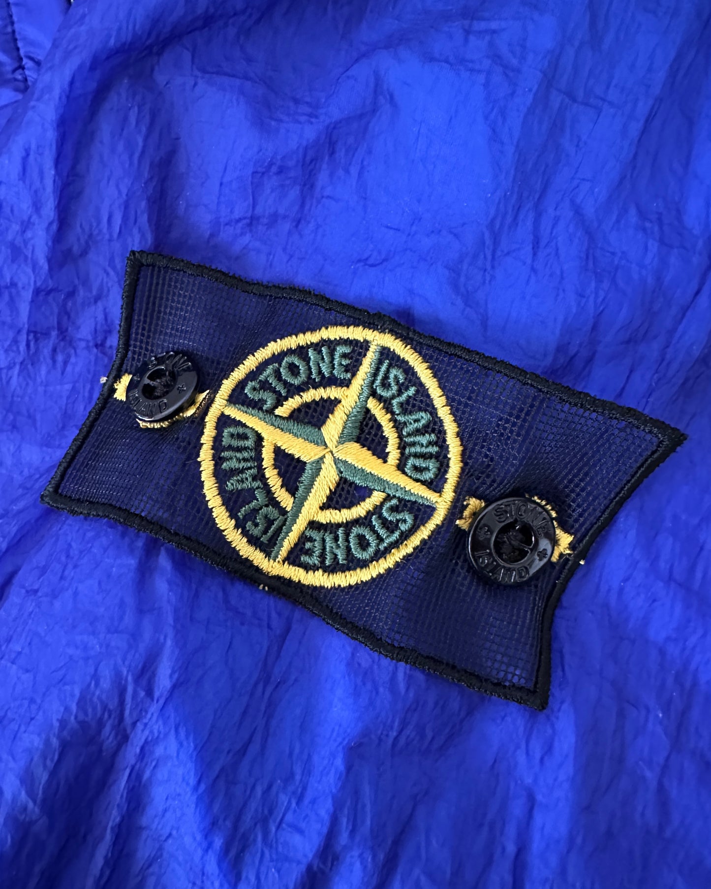 Stone Island 2008 Mesh Badge Hooded Nylon Tyvek Jacket - L (fits M)