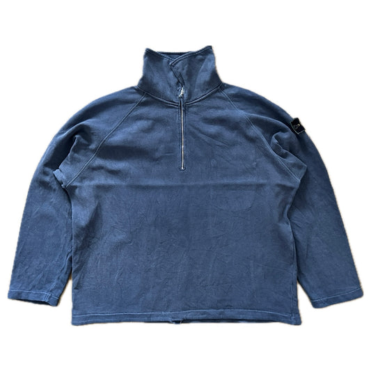 Stone Island 1994 Quarter Zip Sweatshirt - XXL - Made in Italy