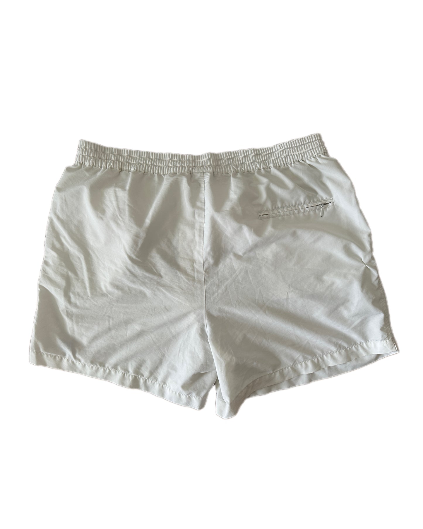 Nike 90s Vintage White Nylon Tennis Shorts - XXL