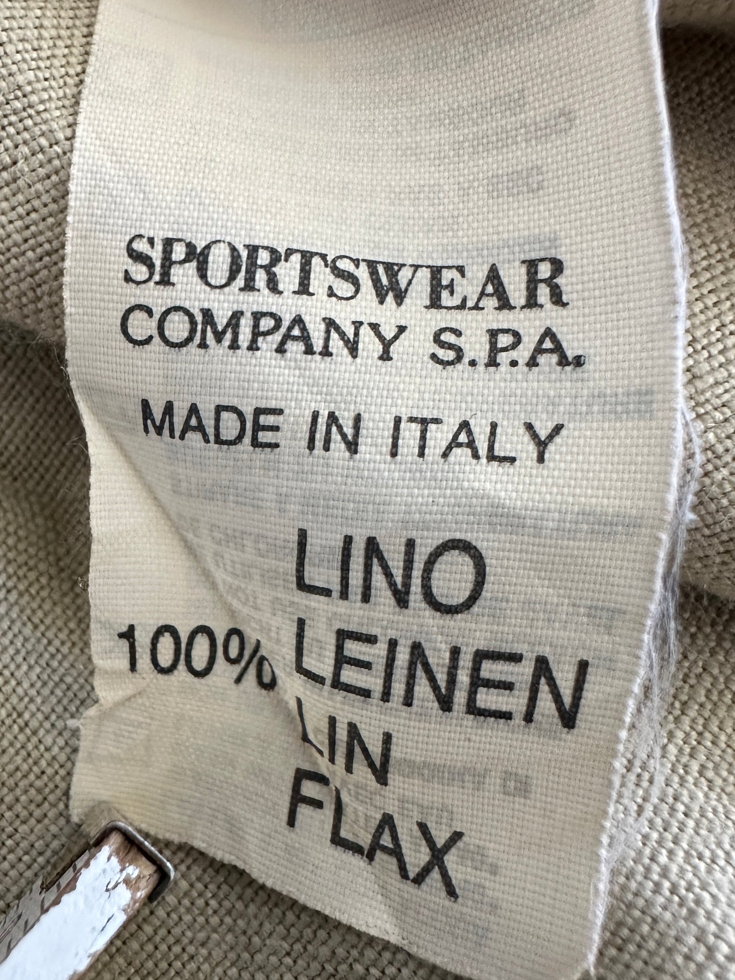 Stone Island Marina 1994 Vintage Lino Flax Overshirt - XL - Made in Italy