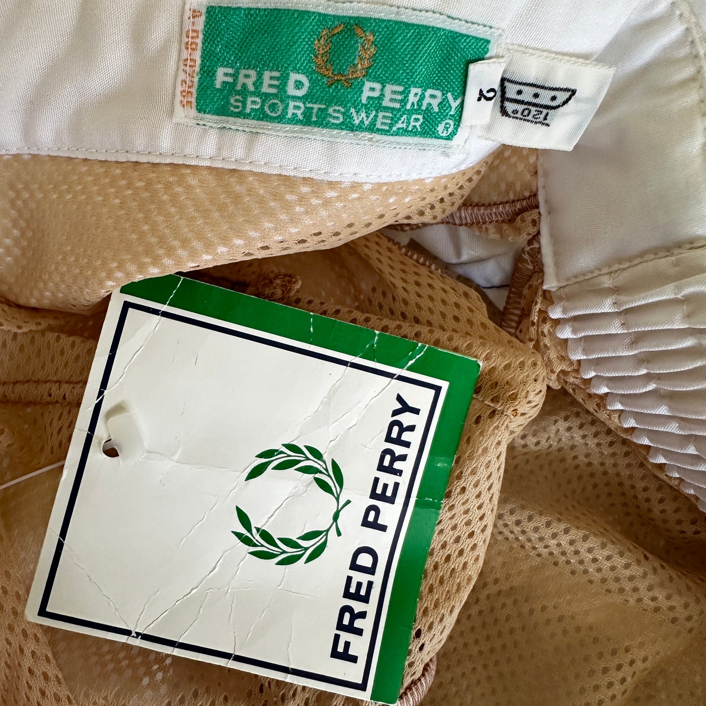 Fred Perry 80s Vintage Kids White Shorts - 2 / XS - Made in Spain