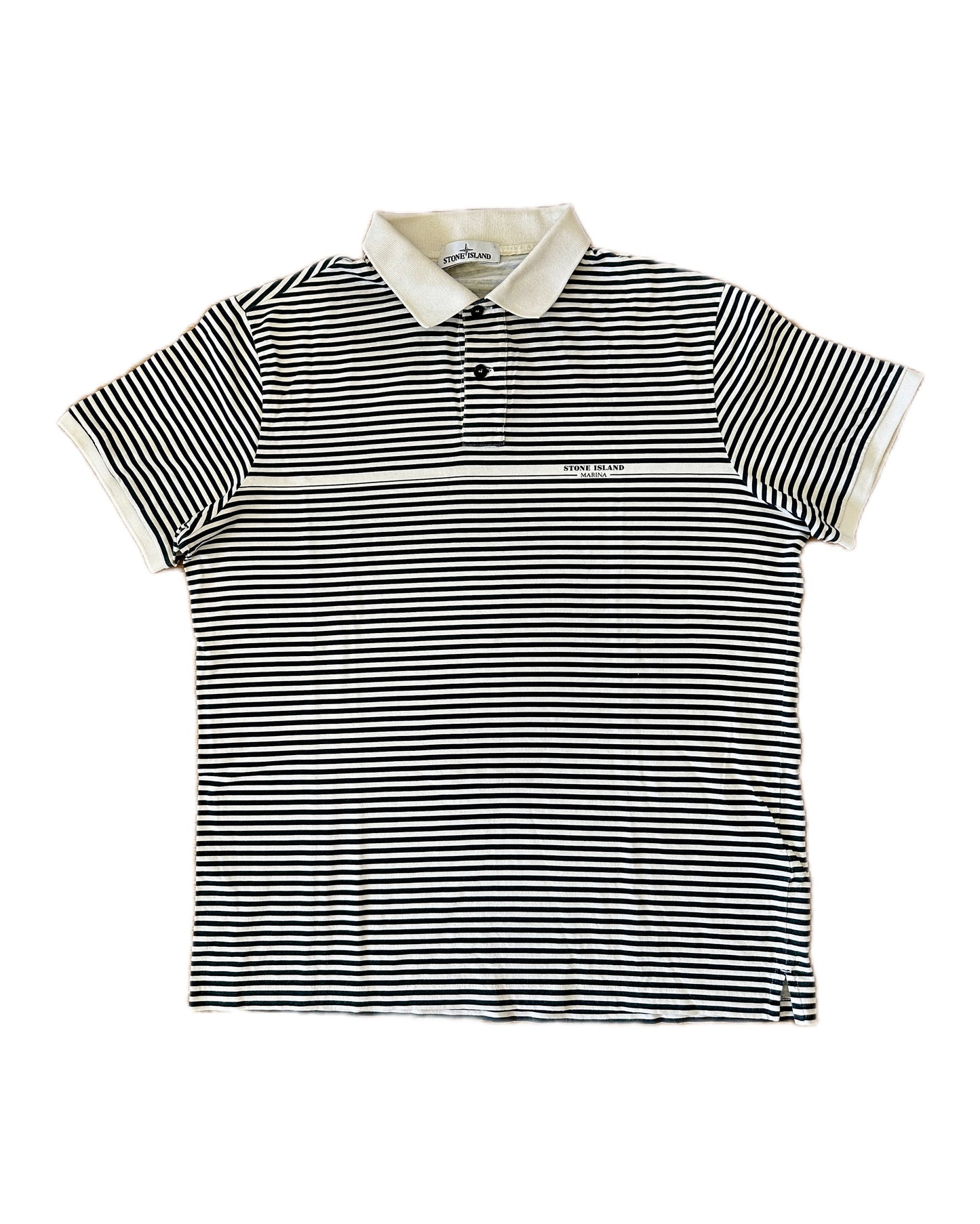 Stone Island Marina 2017 Navy/White Polo Shirt - XXL