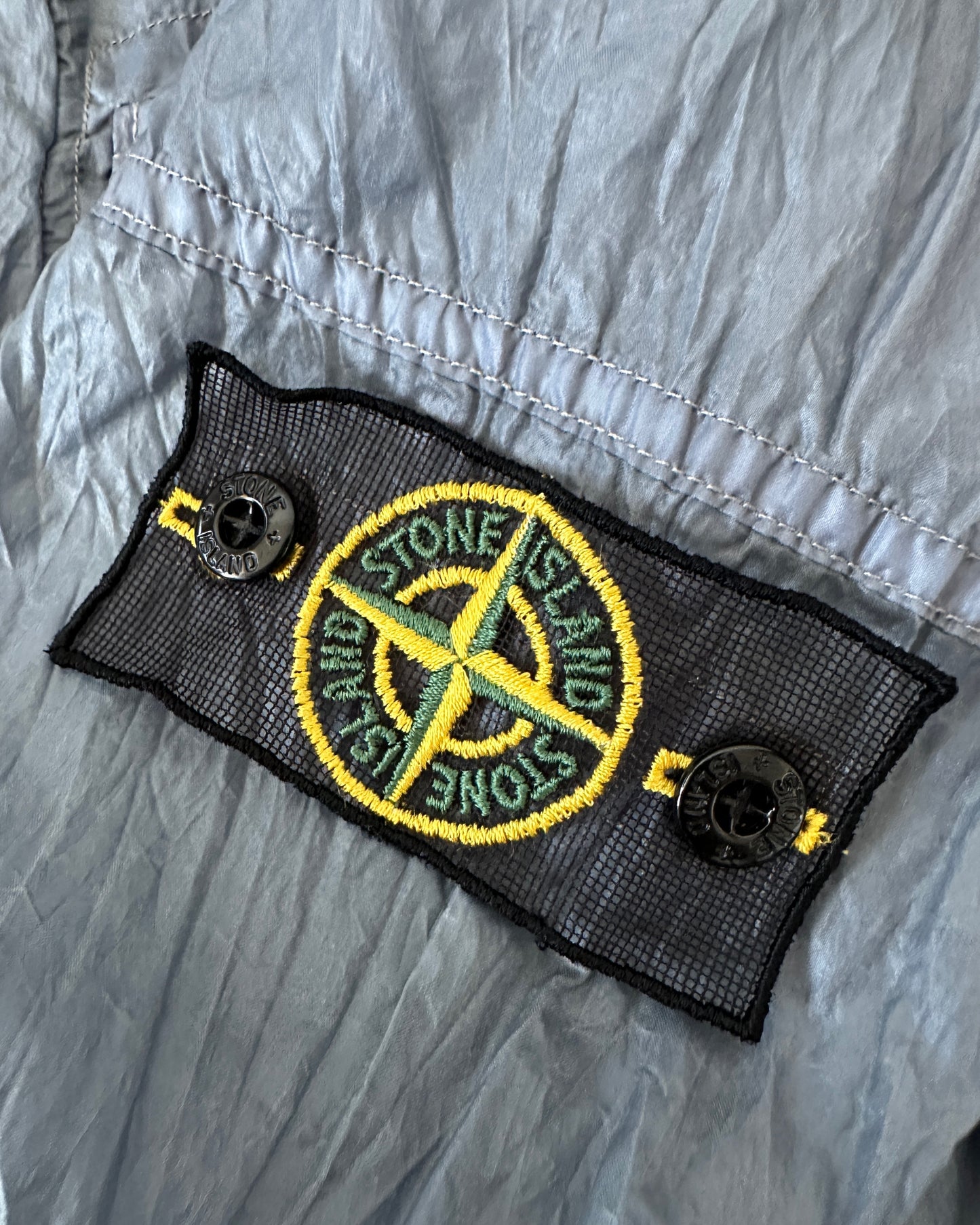 Stone Island 2009 Mesh Badge Parachute Jacket - L - Made in Italy