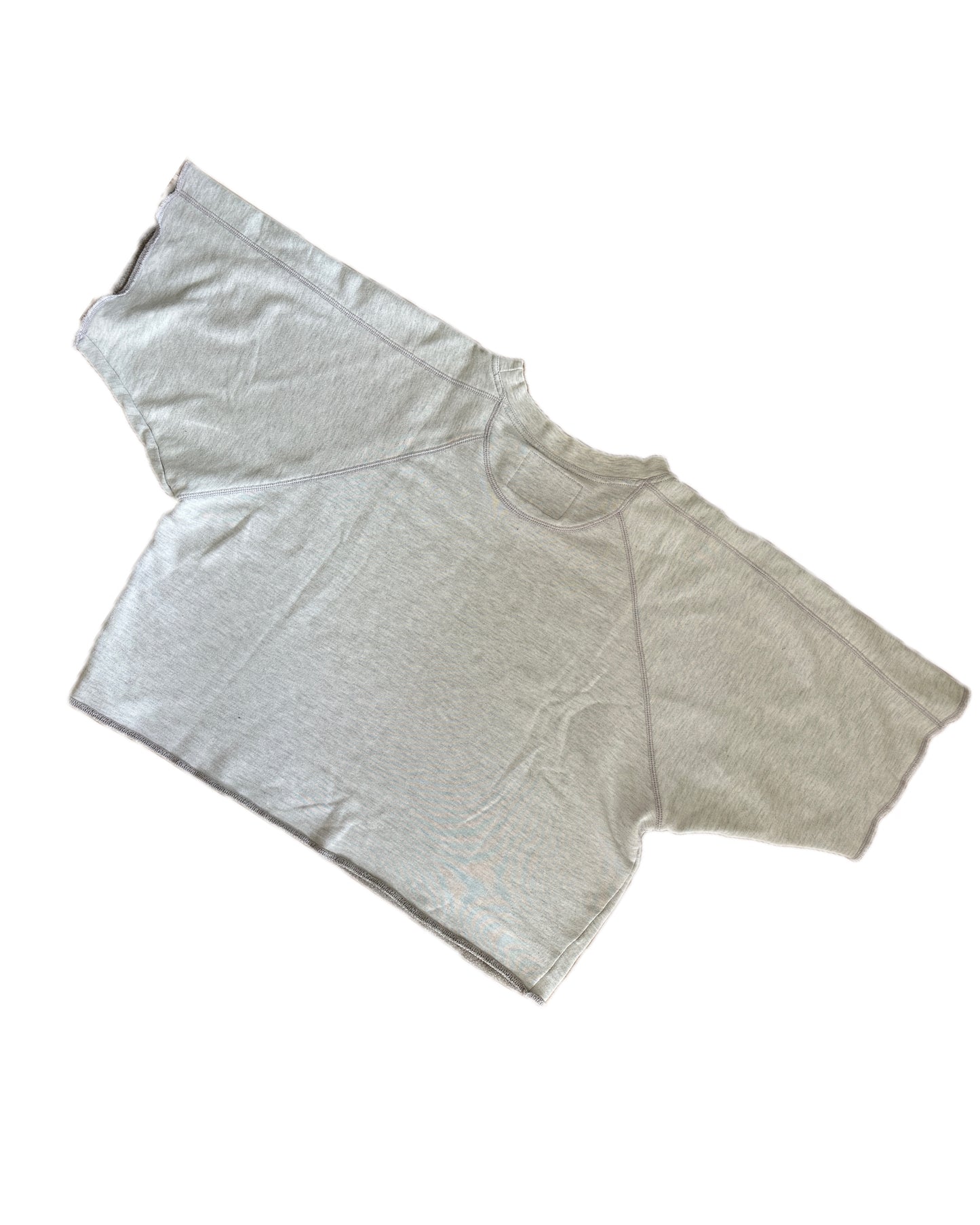 Nike Cross Training 1991 Grey Melange Cotton Fleece Rag Top Shirt - XL