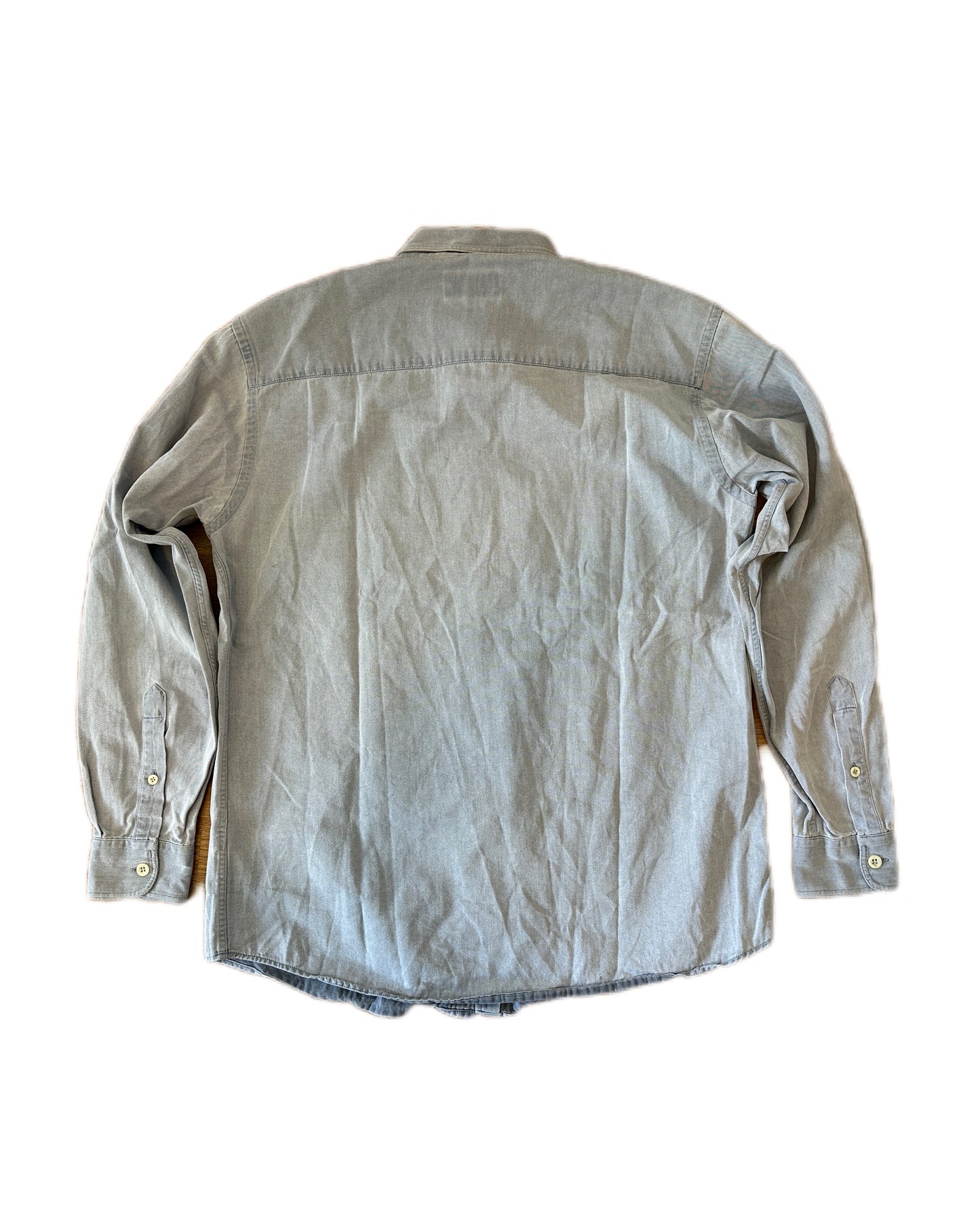 Armani Jeans Vintage 90s Cotton Overshirt - L - Made in Italy