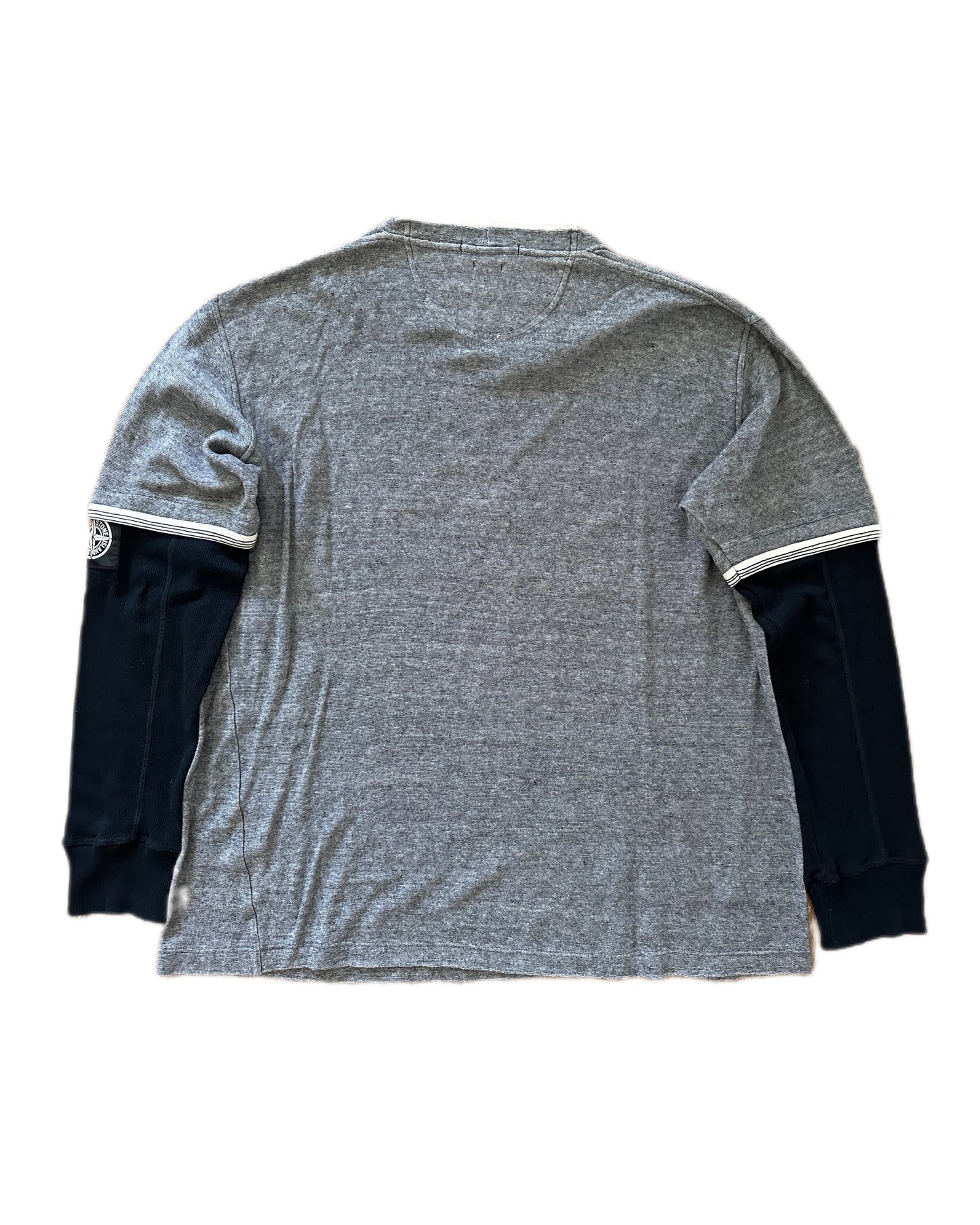 Stone Island 2005 Script Logo Longsleeve Shirt - XL - Made in Italy