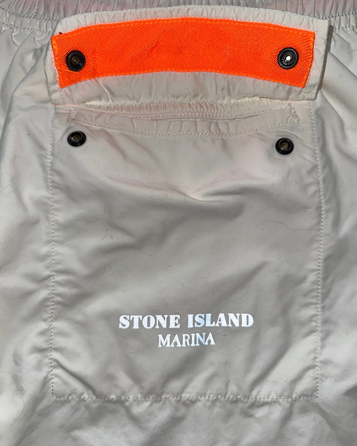 Stone Island Marina 2016 Reflective Print Logo Bermuda Shorts - XXL