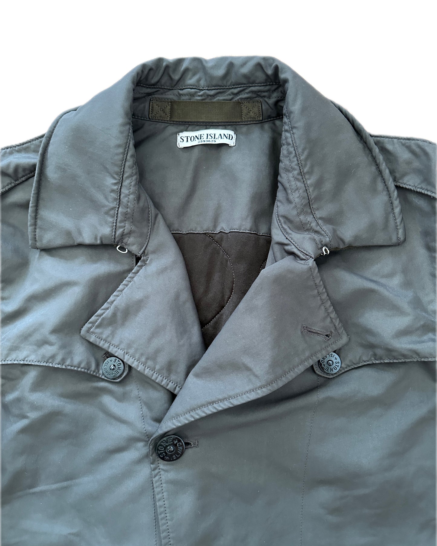 Stone Island 2011 David-OVD Brown Trench Coat Jacket - XL
