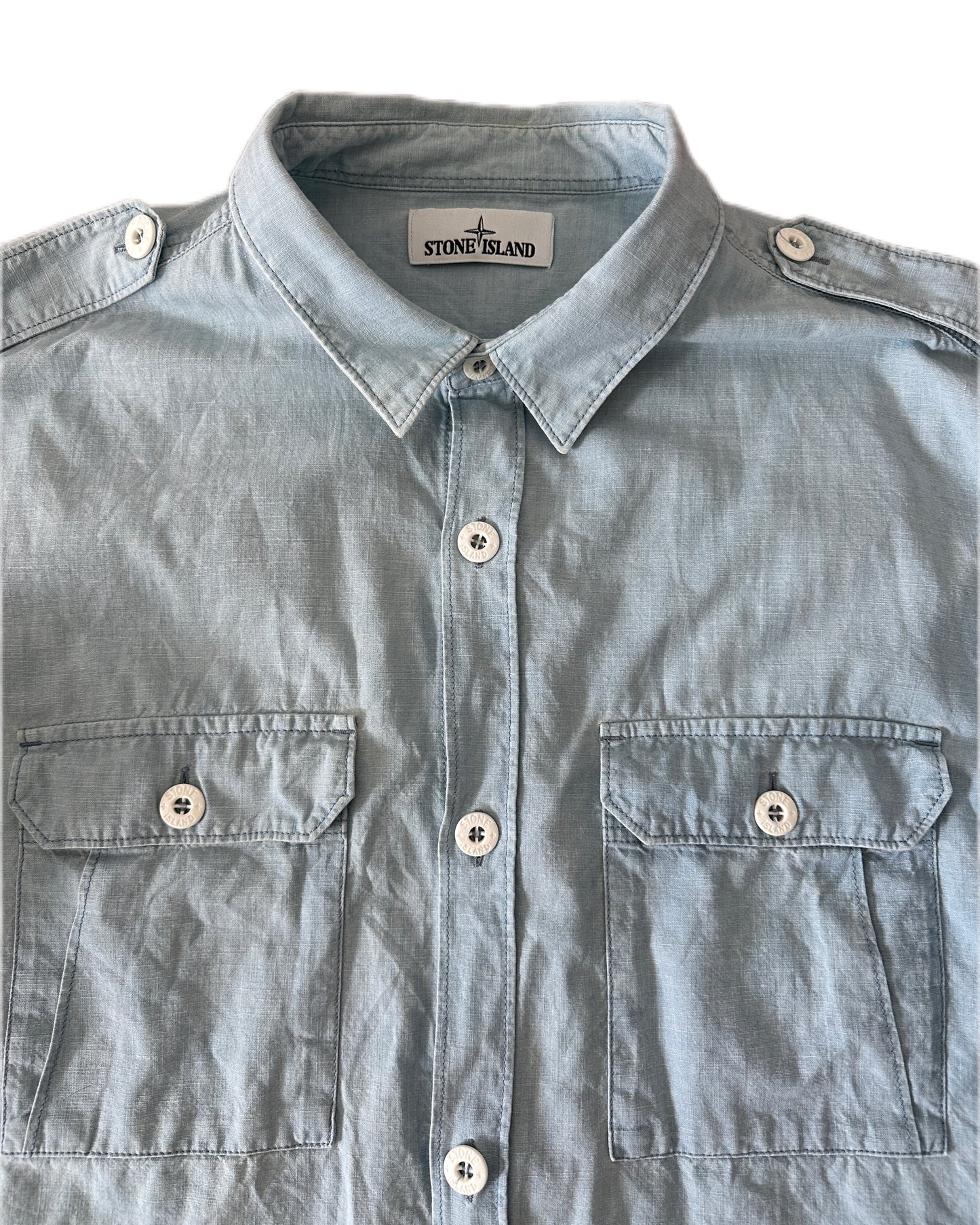 Stone Island 2016 Oxford Overshirt - 3XL (fits L/XL)