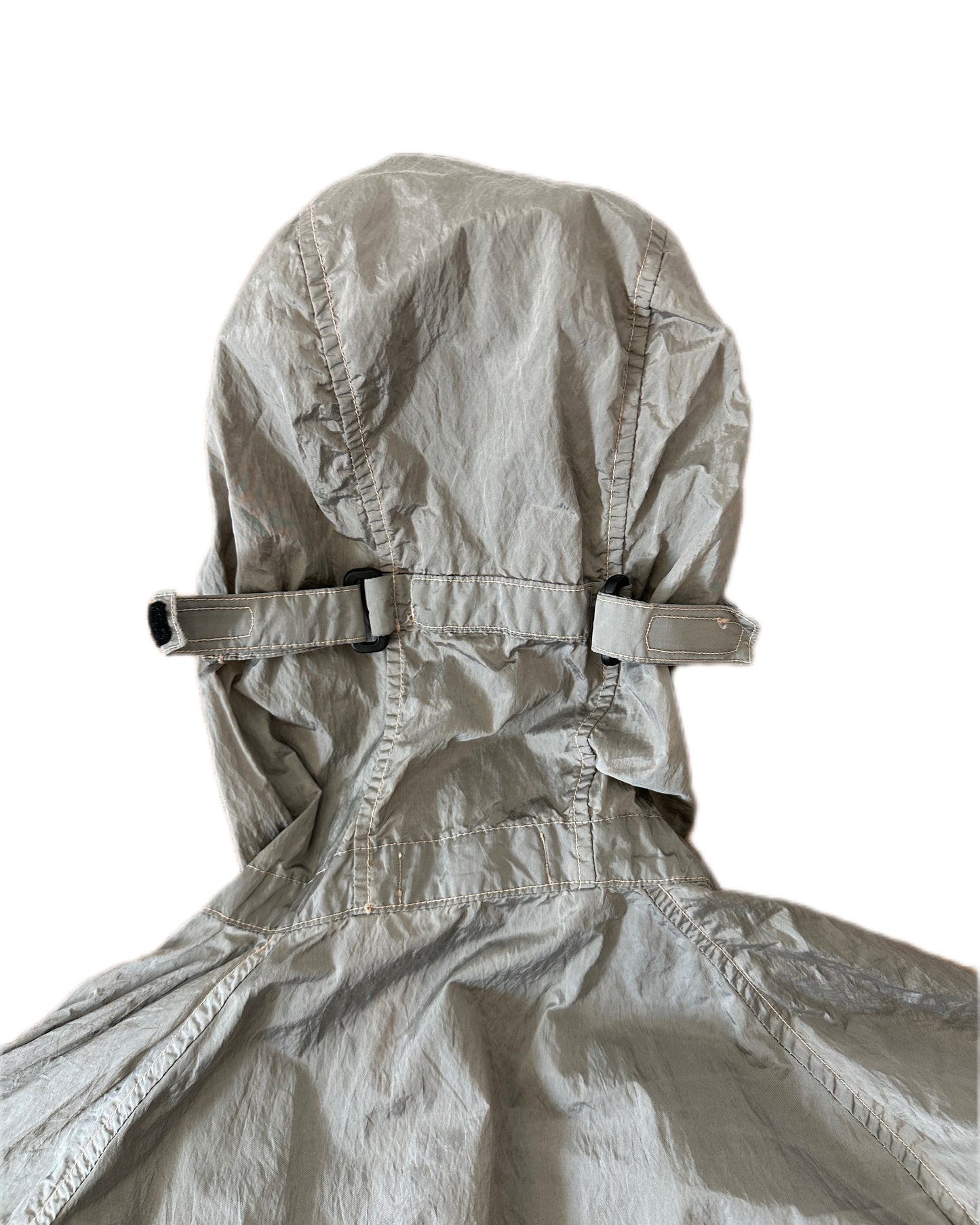 Stone Island 2018 Nylon Metal Watro Silver/Apricot Jacket - L