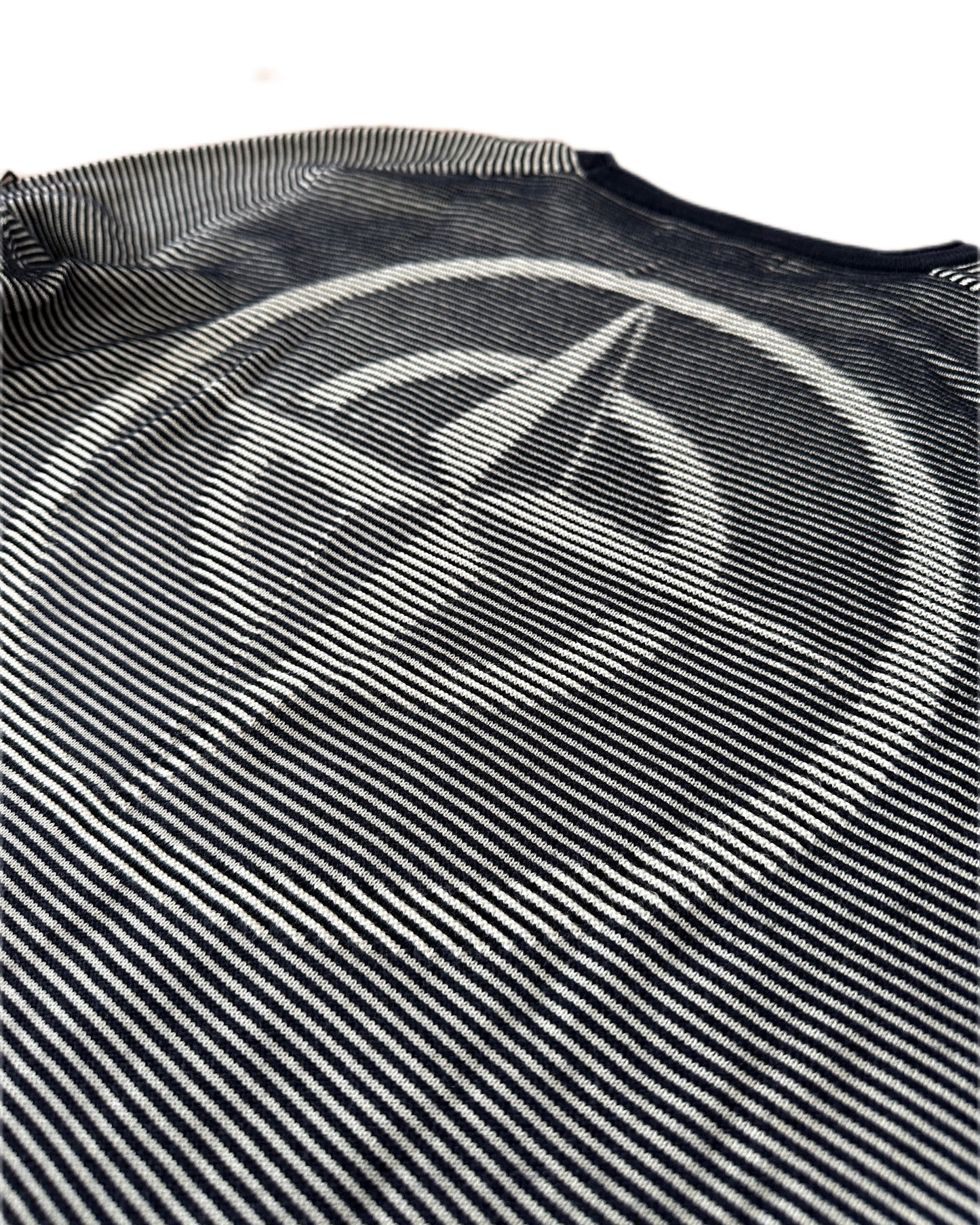 Stone Island 2009 Holographic Logo Mesh Badge 3D Knit Sweatshirt - L - Made in Italy