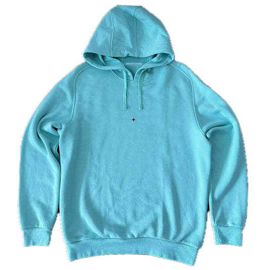 Stone Island Marina 2021 Cotton/Polyester Seaqual Yarn Fleece Hooded Sweatshirt - L