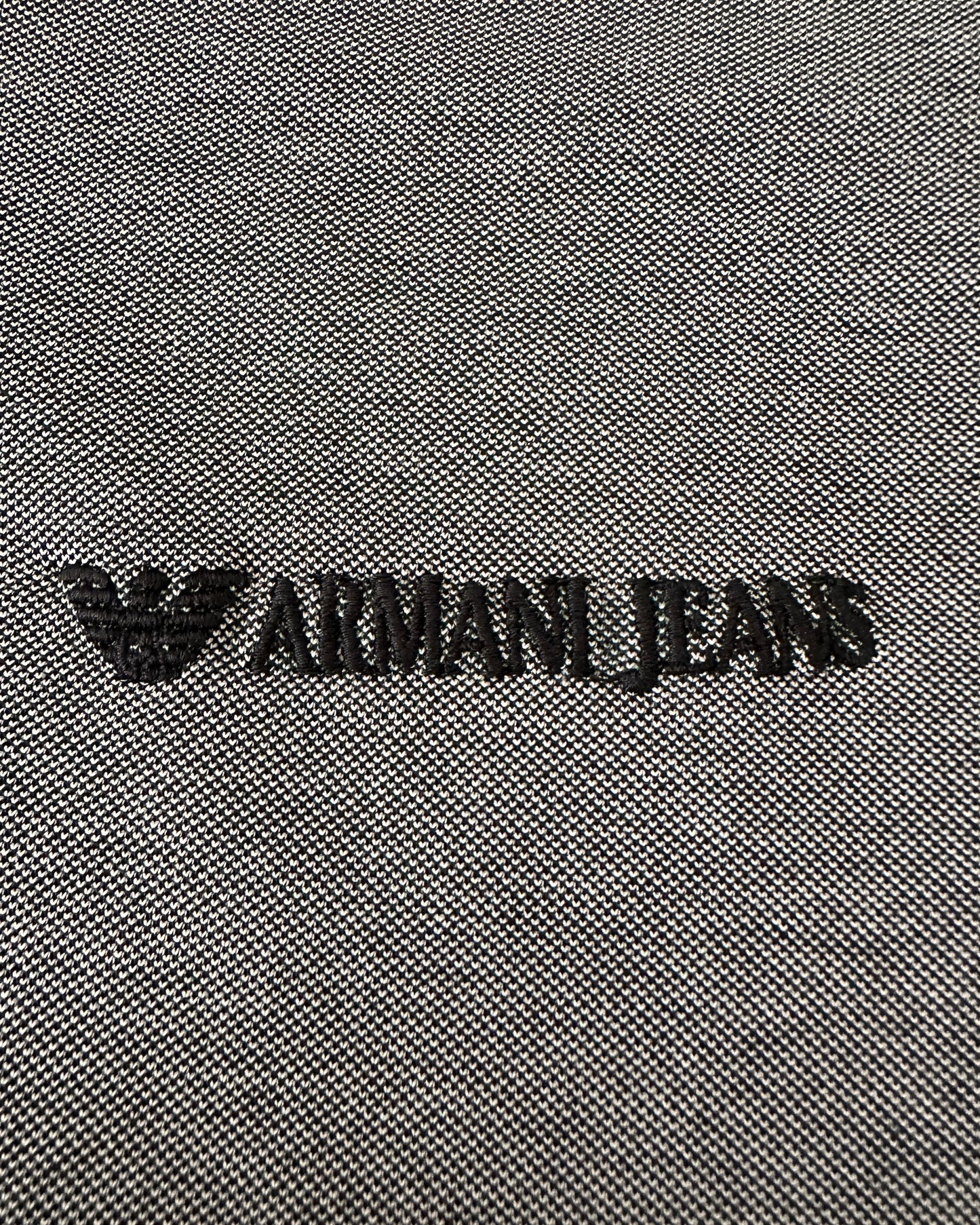 Armani Jeans Vintage 80s Henley T-Shirt - XL - Made in Italy