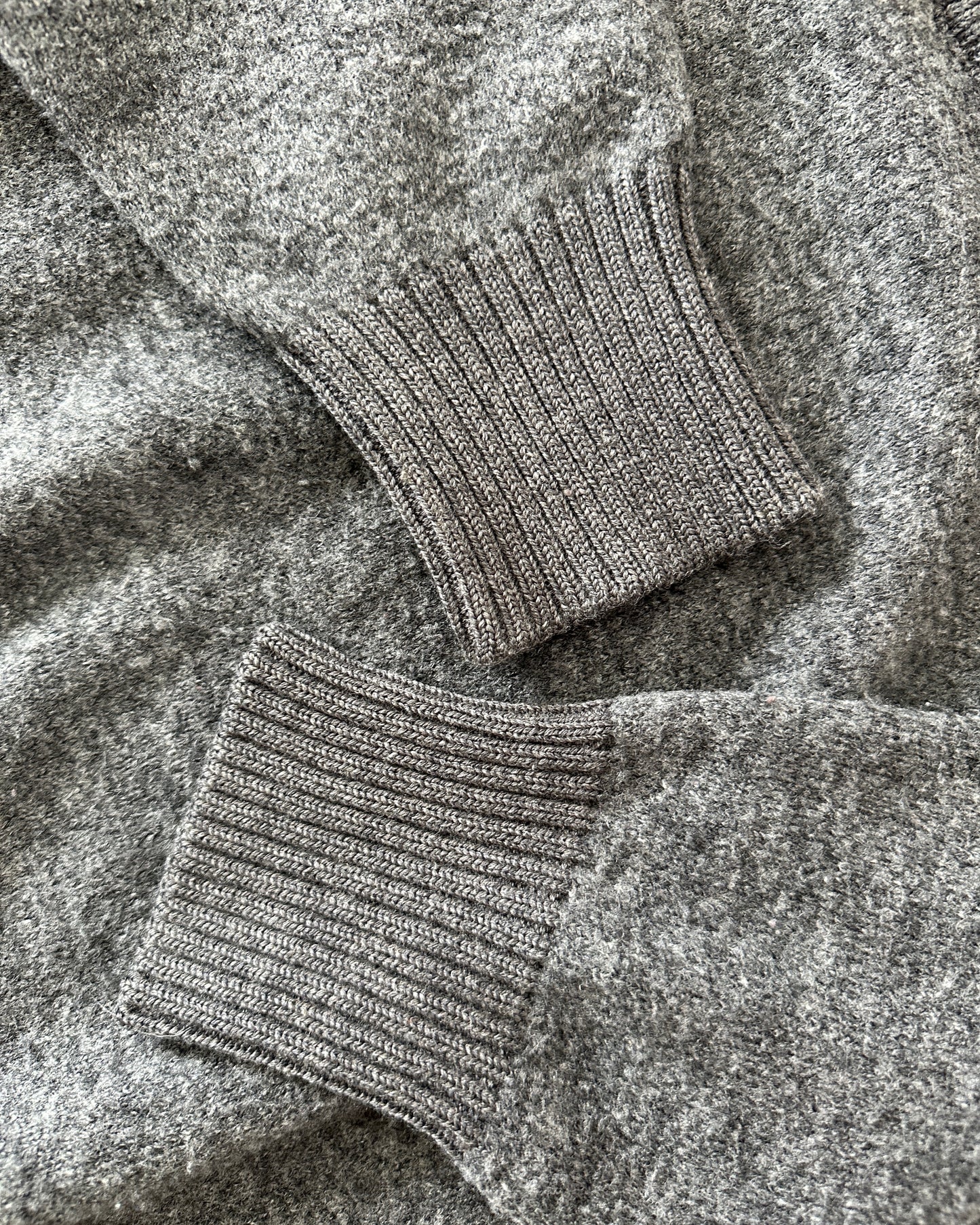 Stone Island 2013 Grey Wool Troyer Sweater - M - Made in Italy