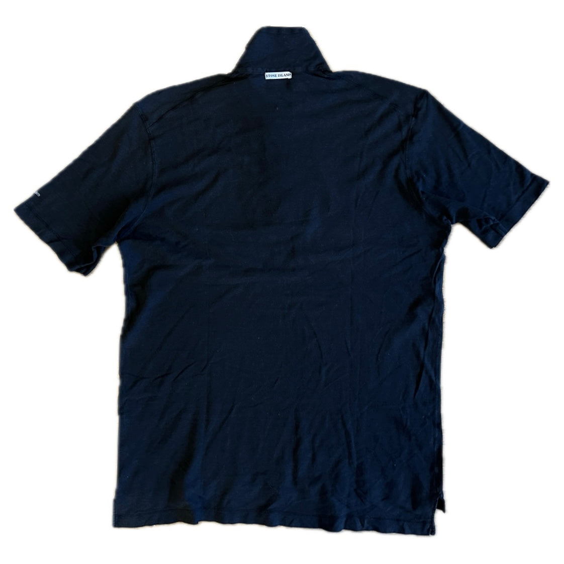 Stone Island 2002 Vintage Paul Harvey Zip Polo - XL - Made in Italy