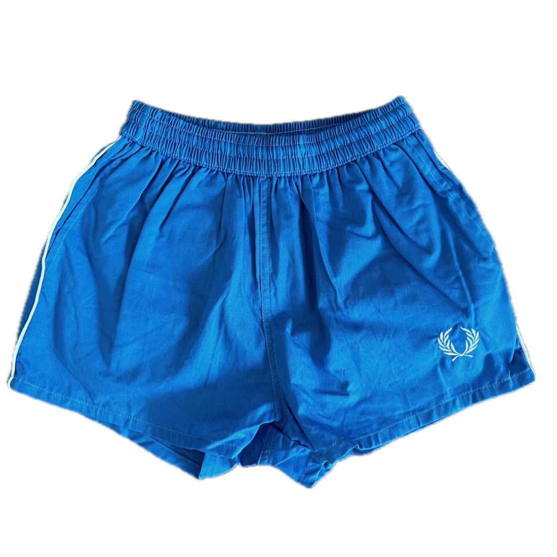 Fred Perry 80s Vintage Kids Azzuro Shorts - 3 / XS - Made in Spain