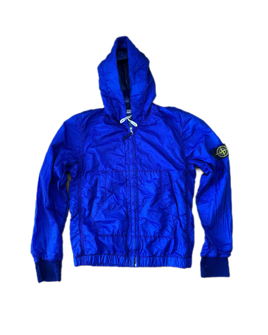 Stone Island 2008 Mesh Badge Hooded Nylon Tyvek Jacket - L (fits M)