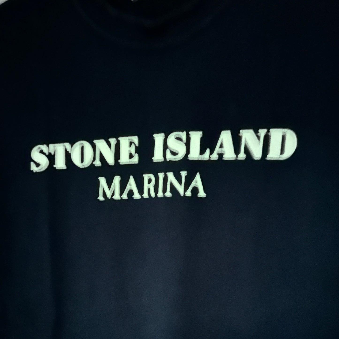 Stone Island Marina 2014 Glow in the Dark Print T-Shirt - L - Made in Italy