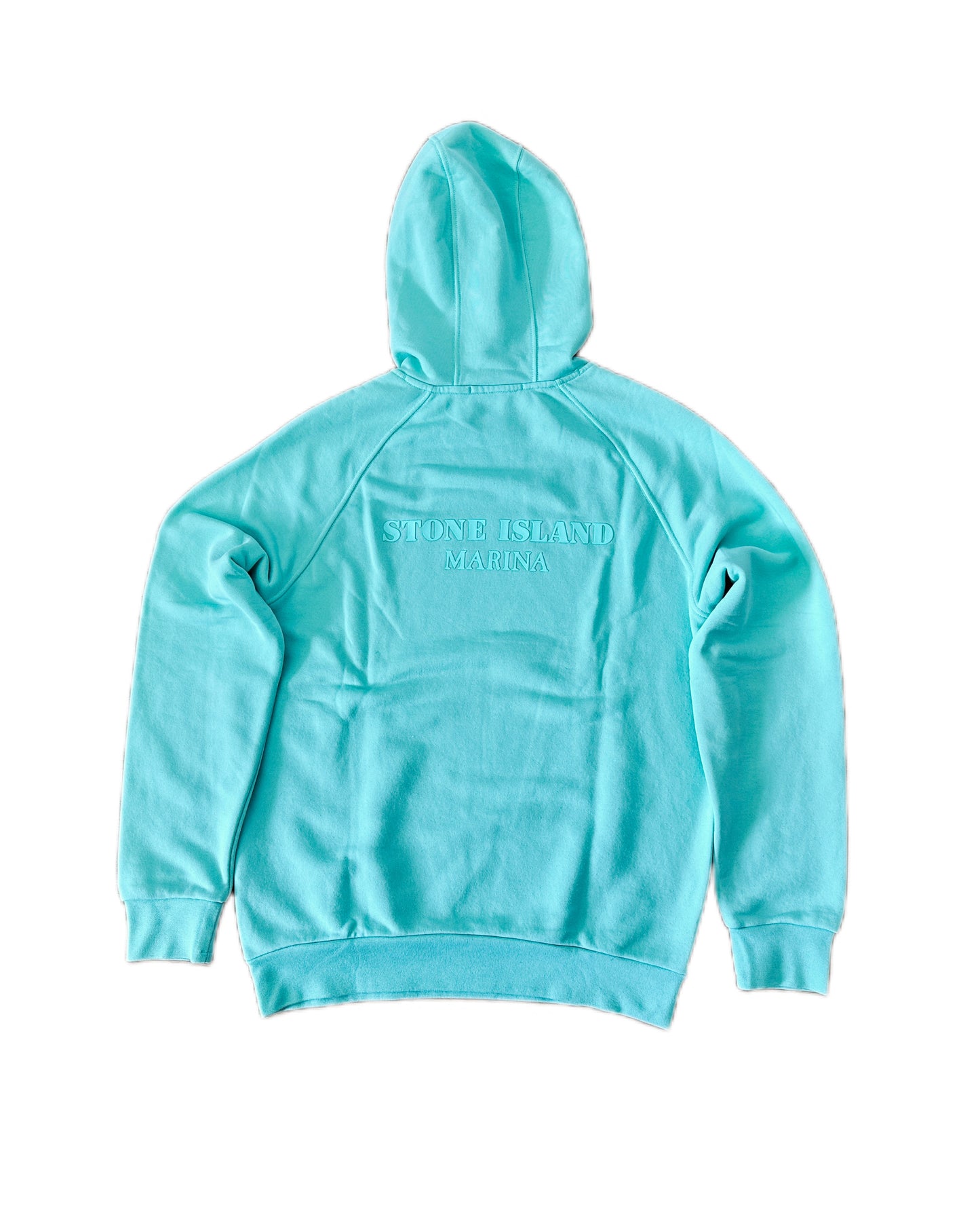 Stone Island Marina 2021 Cotton/Polyester Seaqual Yarn Fleece Hooded Sweatshirt - M