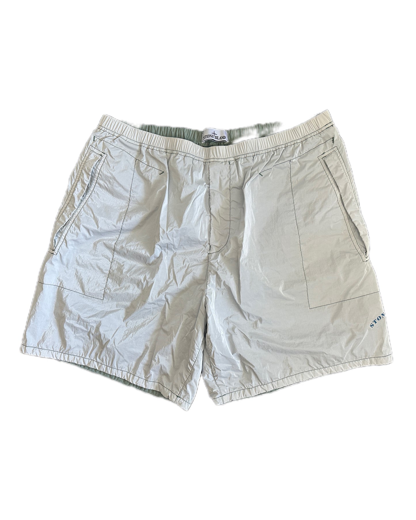 Stone Island Marina 2023 Rip Stop Prismatica Shorts - 38 / XXL - Made in Italy
