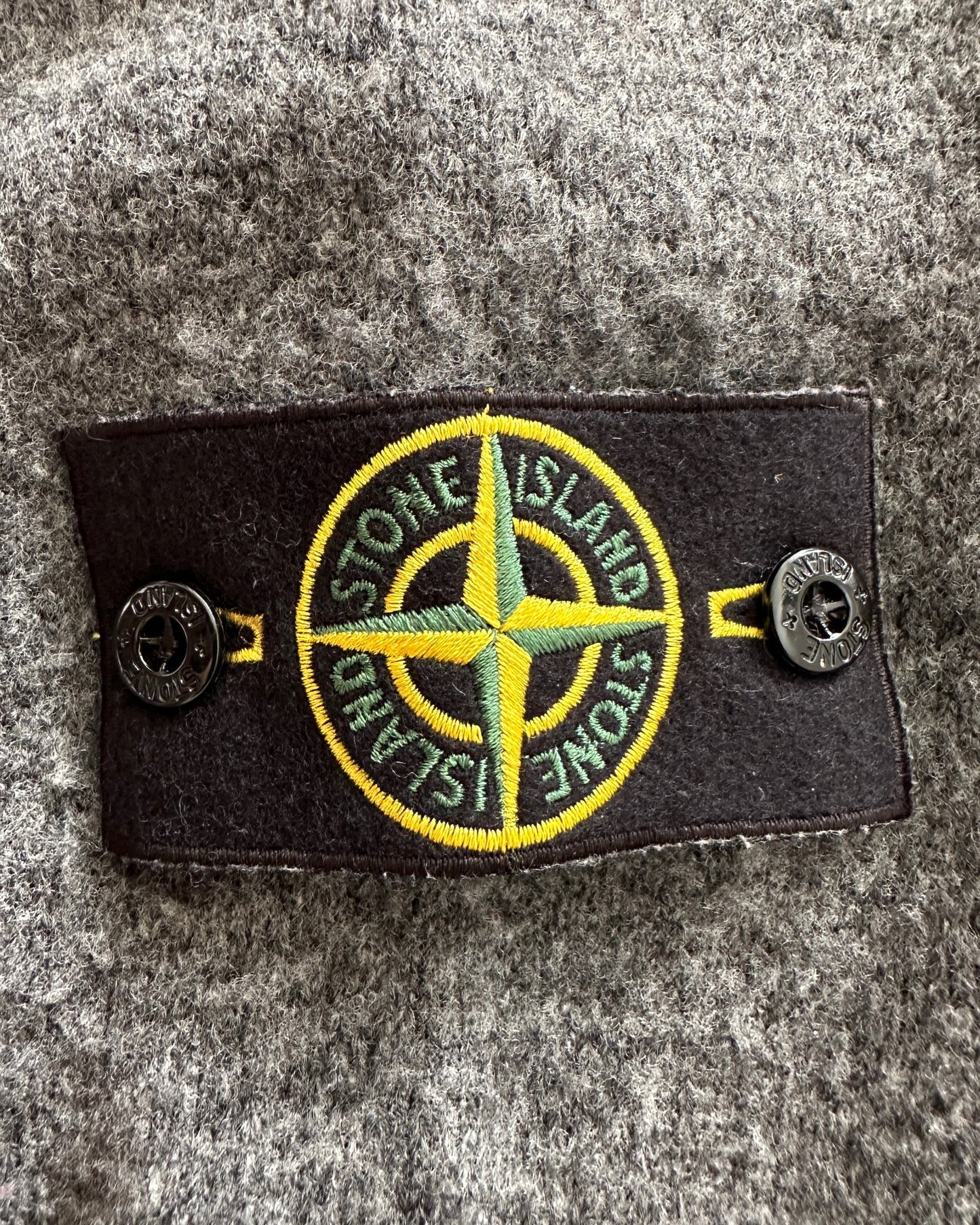 Stone Island 2013 Grey Wool Troyer Sweater - M - Made in Italy