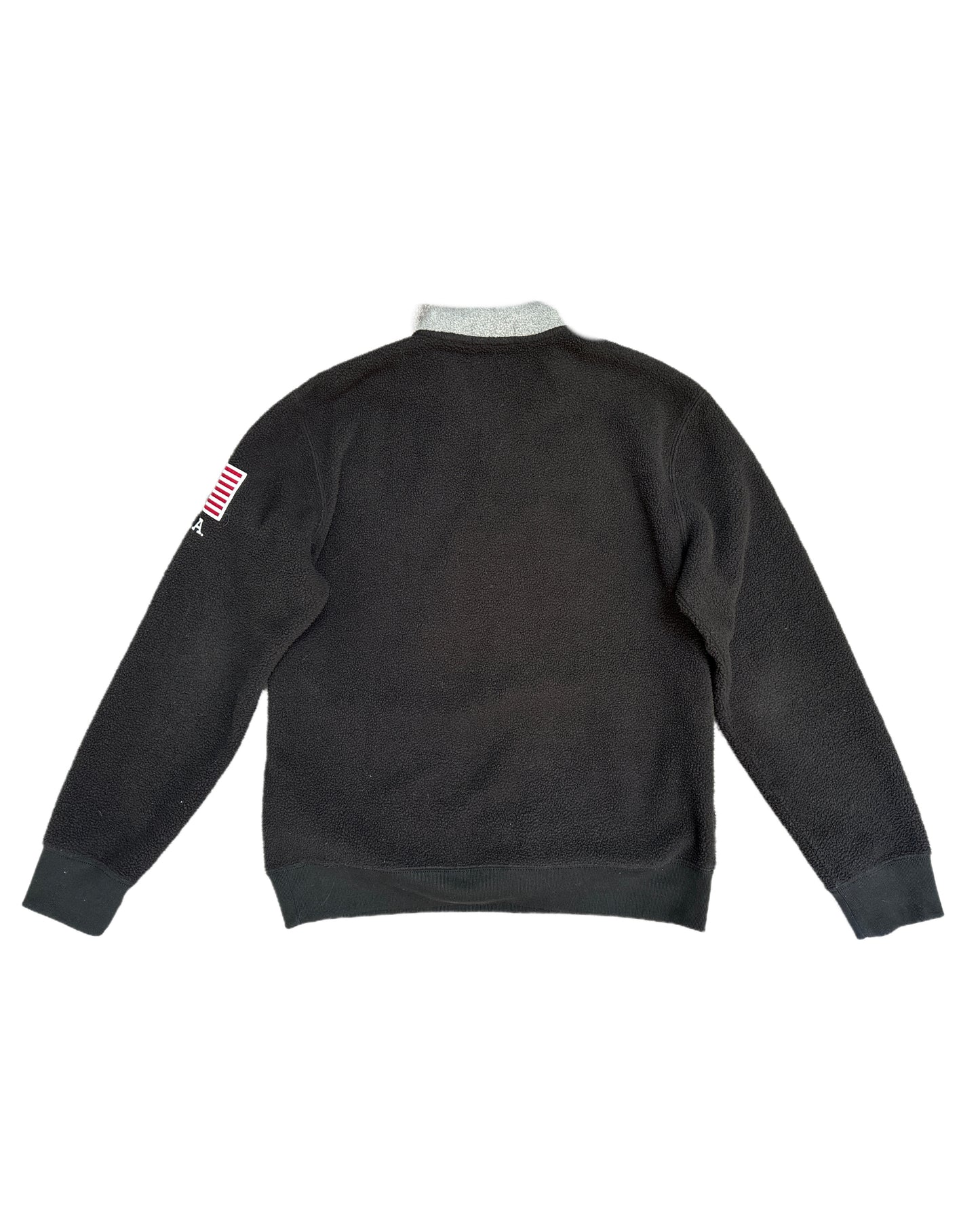 Polo Ralph Lauren USA Fleece 3/4 Zip Sweatshirt Black - M