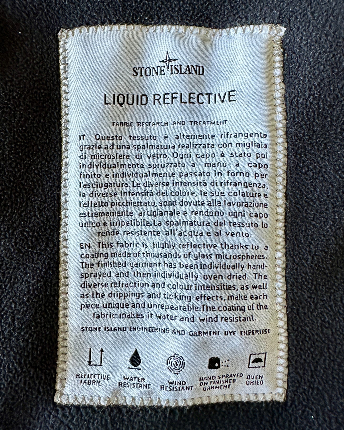 Stone Island 2011 Liquid Reflective Grey Vest - 3XL - Made in Italy