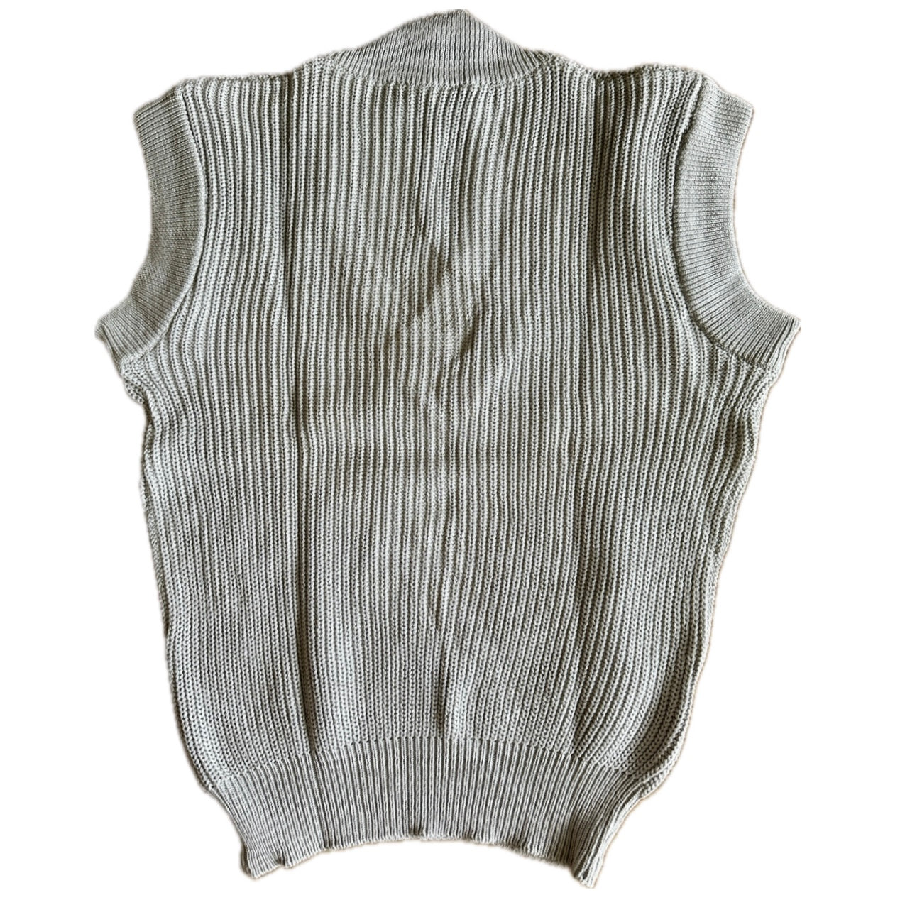 Nike 1986 Vintage Tennis Slip-Over Knit Sweater Grey - M - Made in Portugal