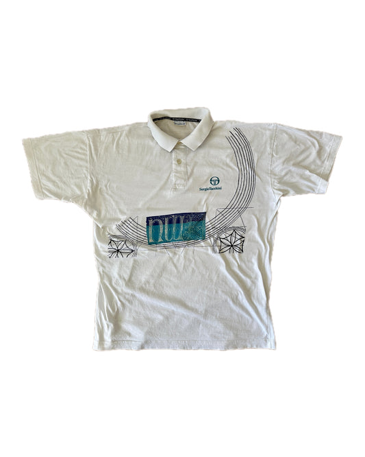 Sergio Tacchini 1992 NW Polo Shirt - VI / L