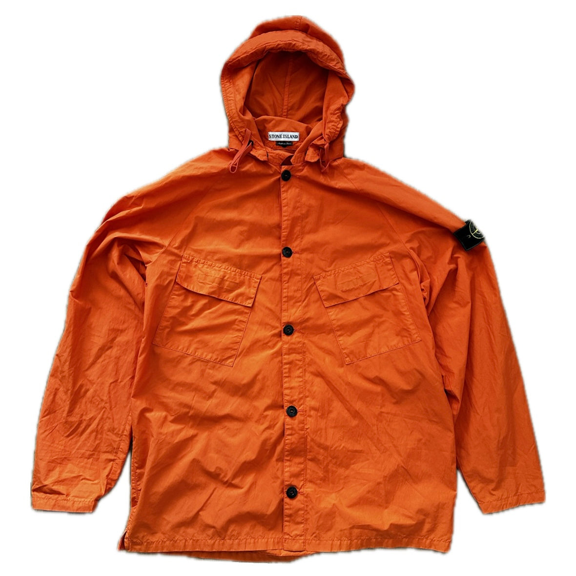 Stone Island 1998 Orange Soft Shell Windbreaker Jacket - L - Made in Italy