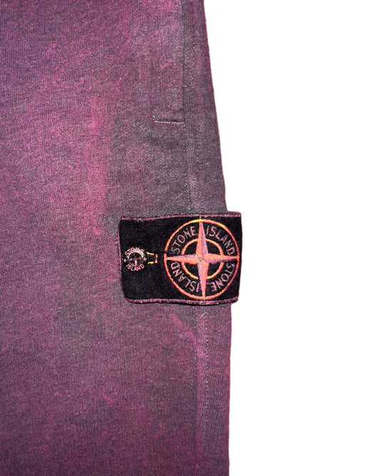 Stone Island 2020 Dust Colour Treatment Purple Sweat Pants - XXL