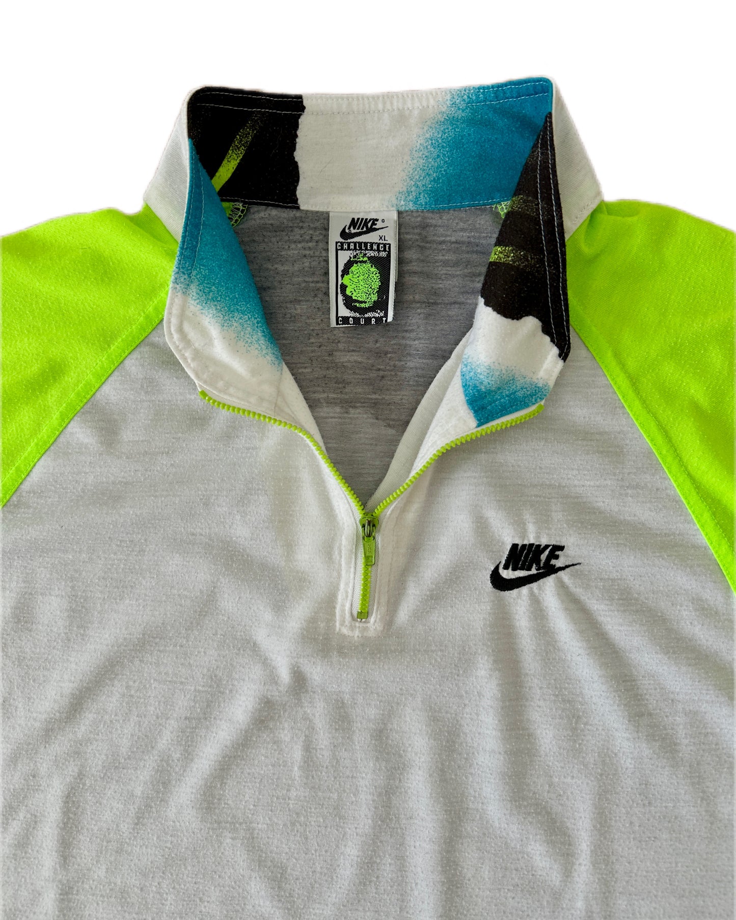 Nike Challenge Court 1990 Agassi Polo Shirt - XL - Made in Italy