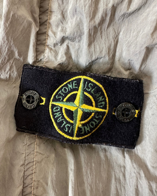 Stone Island 2018 Nylon Metal Watro Silver/Apricot Jacket - L