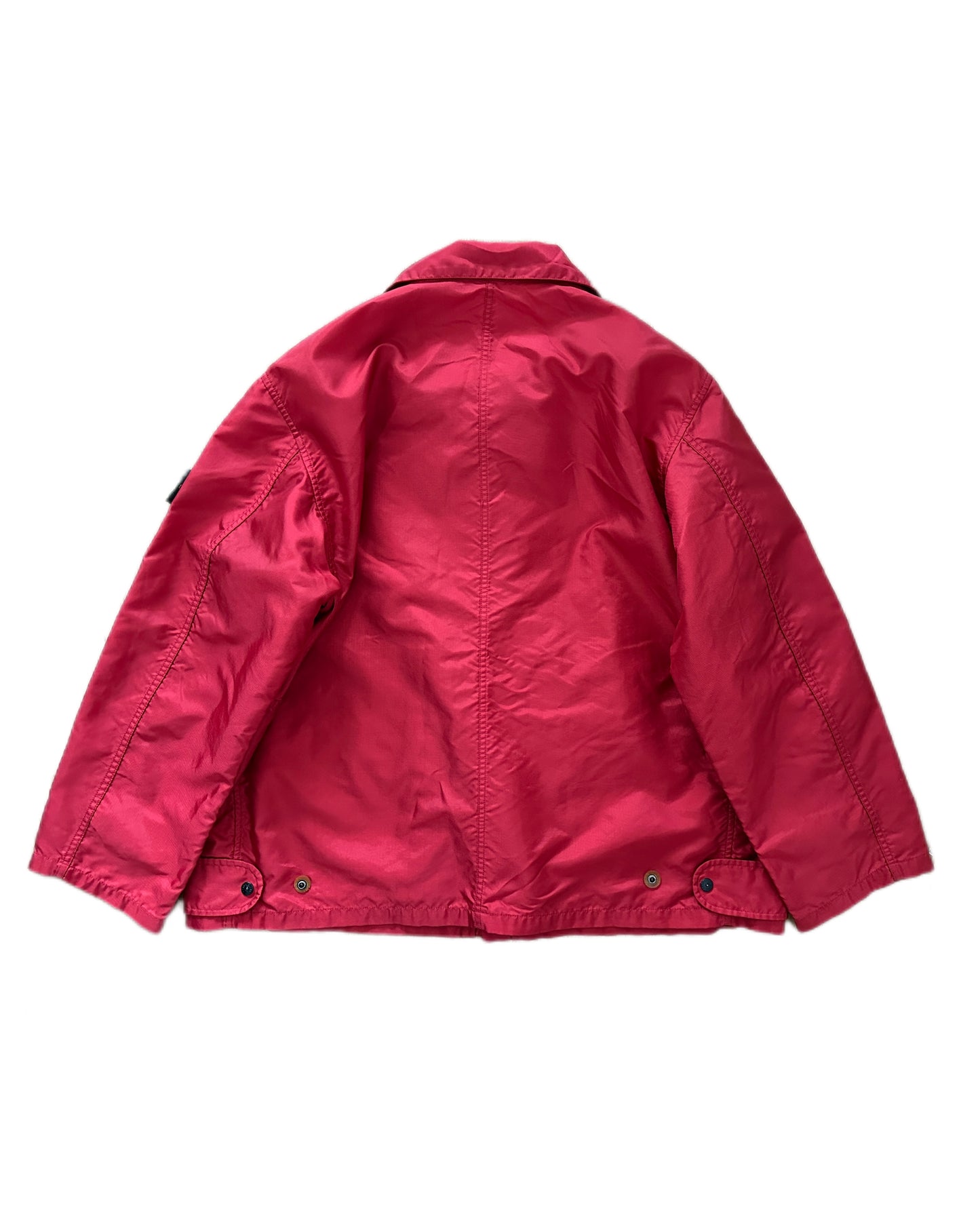 Stone Island 1993 Vintage Formula Steel Red Flight Jacket - XL - Made in Italy