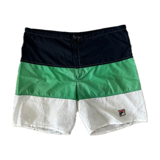 Fila Vintage 80s Swim Bermuda Shorts - 46 / S - Made in Italy