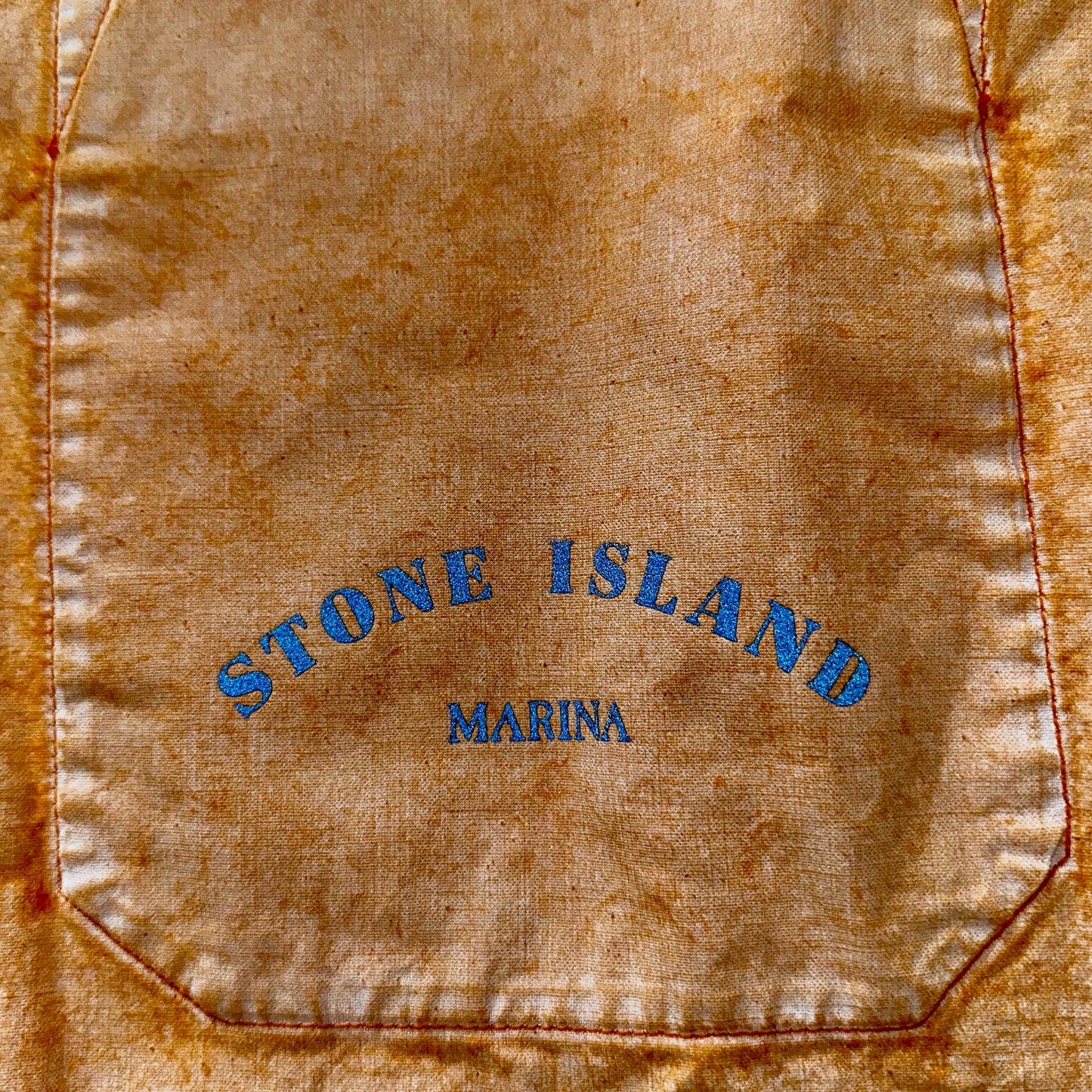 Stone Island Marina 2023 Reflective Print Overshirt Polo Orange - L - Made in Italy
