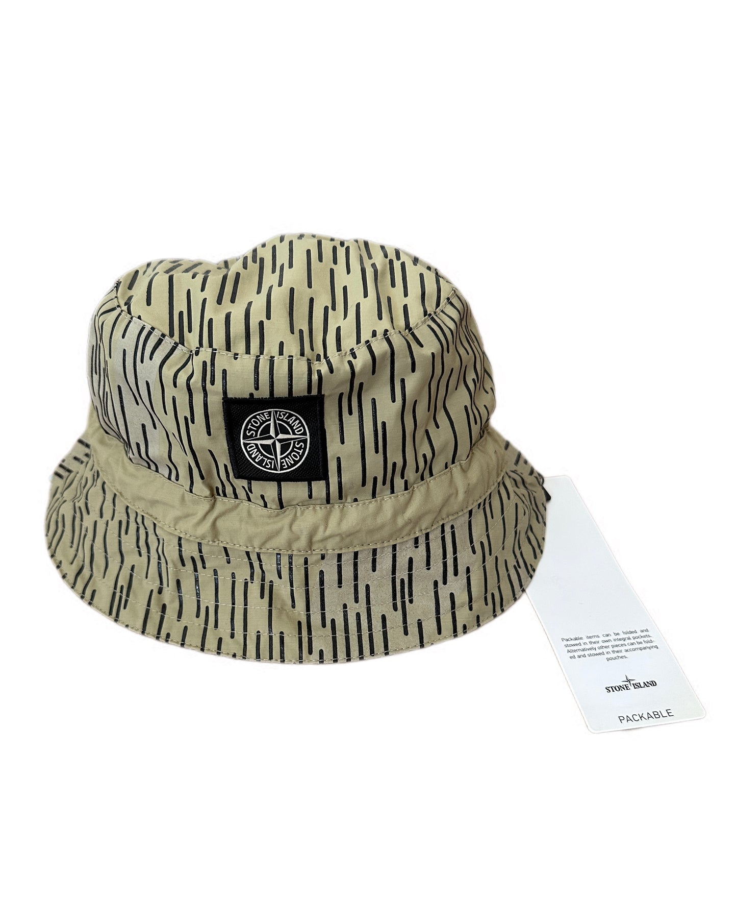 Stone Island 2021 Rain Camo Packable Bucket Hat - L - Made in Italy