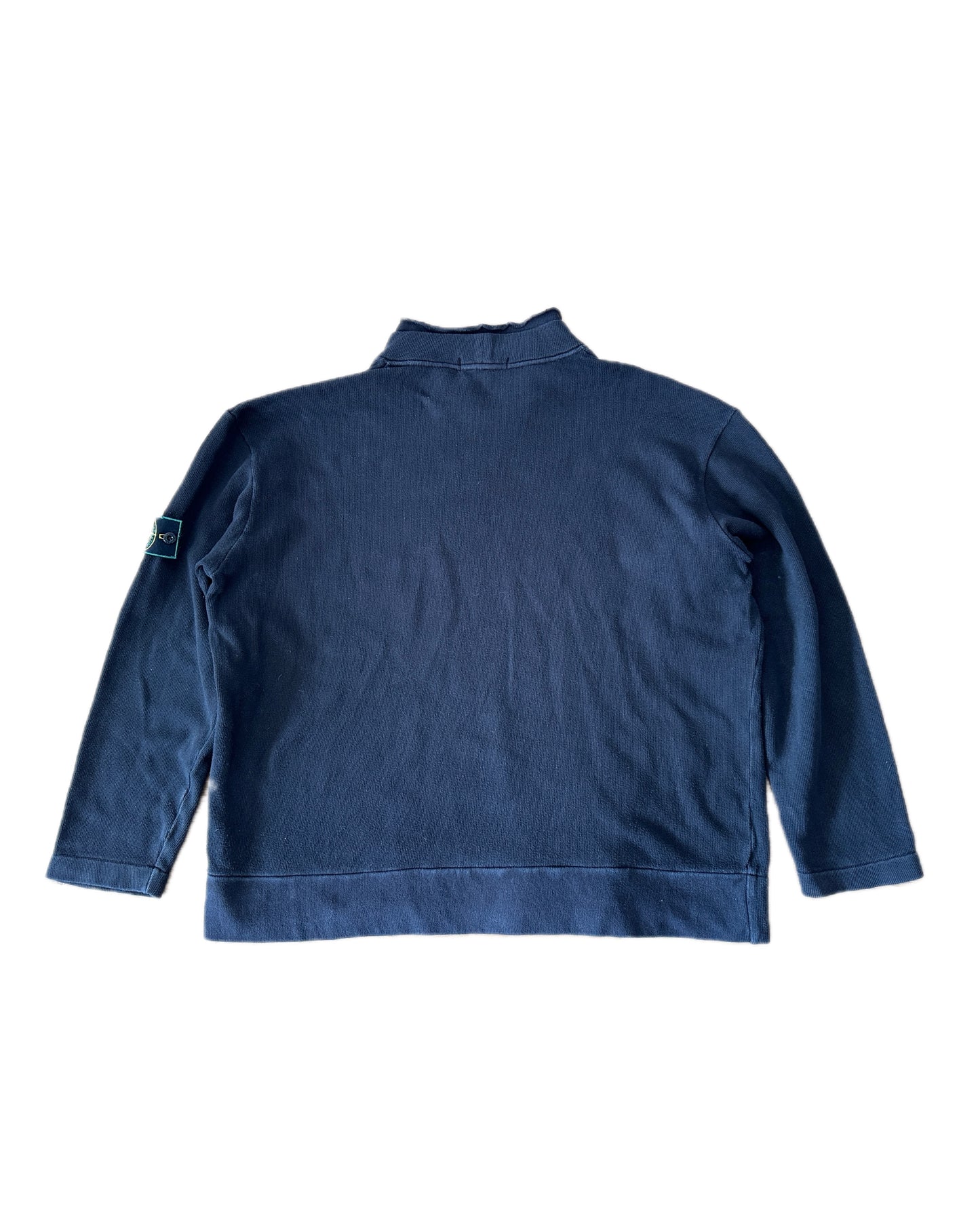 Stone Island 1999 Navy Turtleneck Sweater - XL - Made in Italy