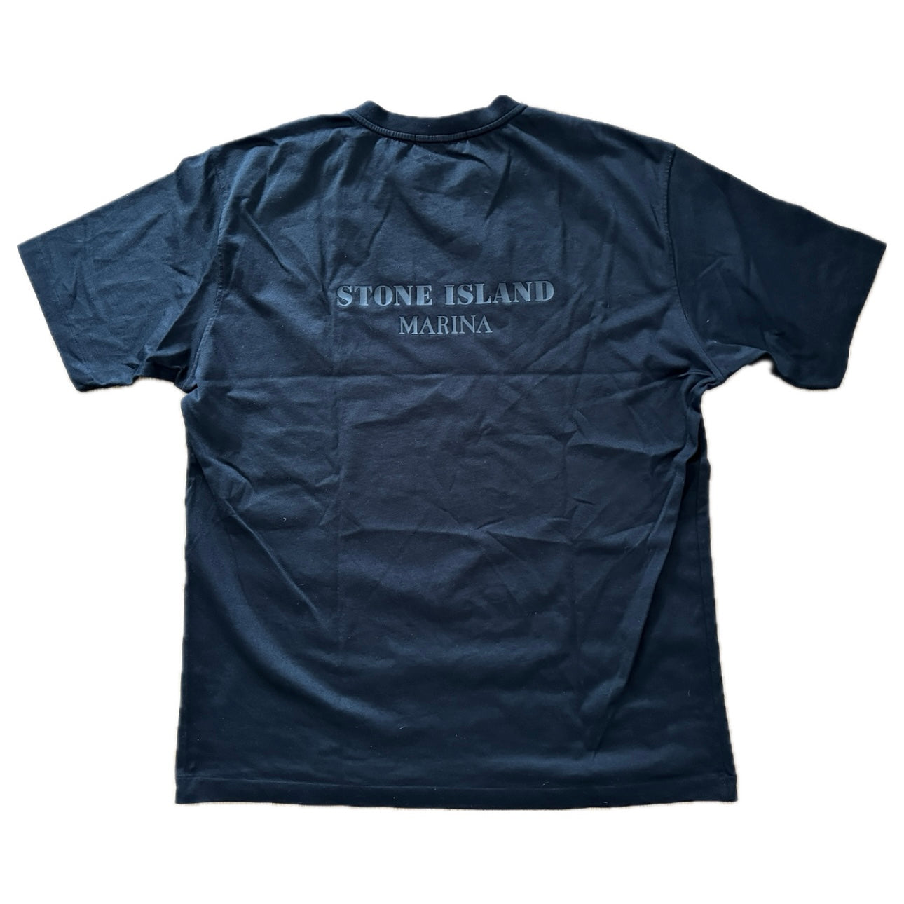 Stone Island Marina 2022 Cotton Polyester Seaqual Yarn T-Shirt - XXL