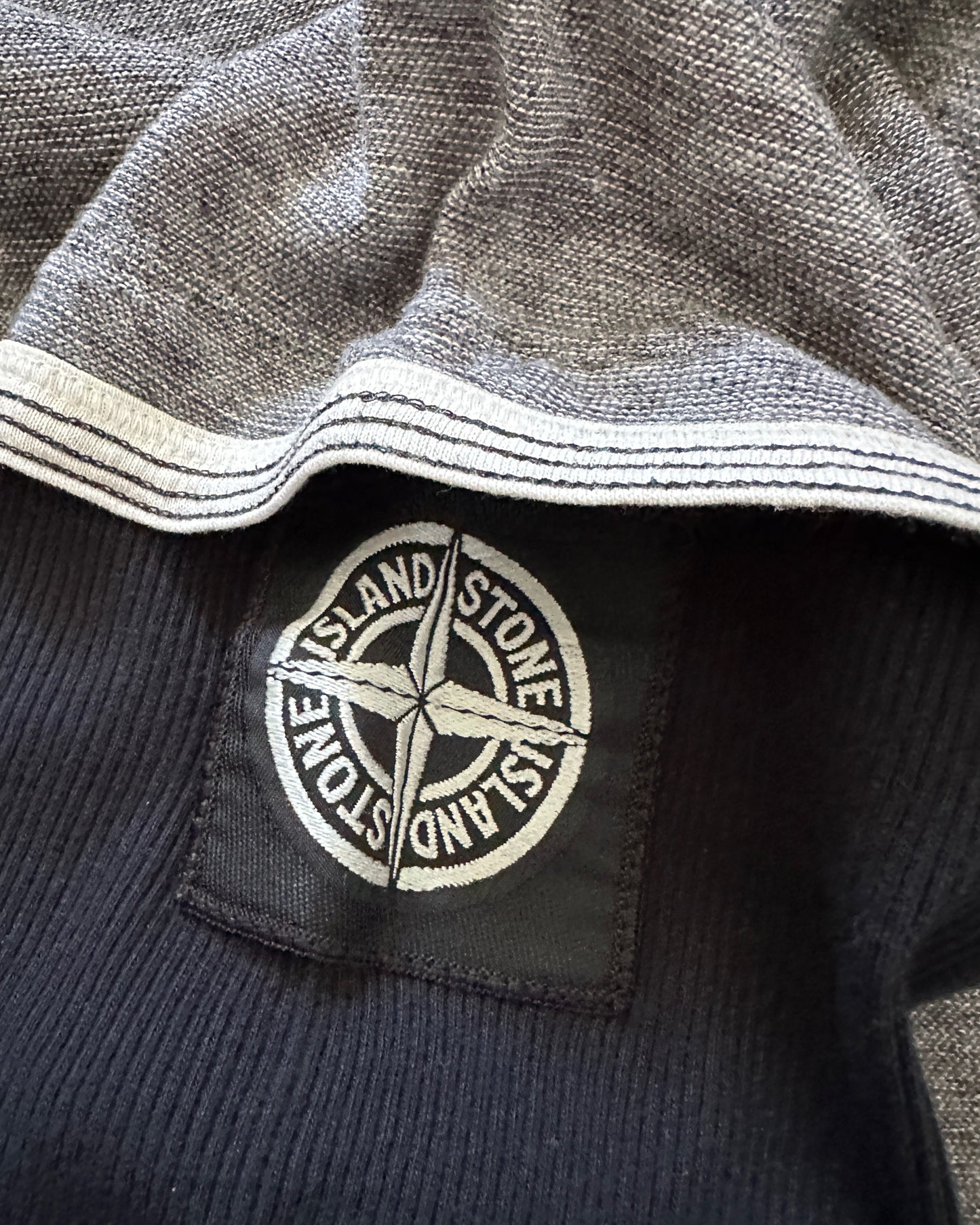 Stone Island 2005 Script Logo Longsleeve Shirt - XL - Made in Italy