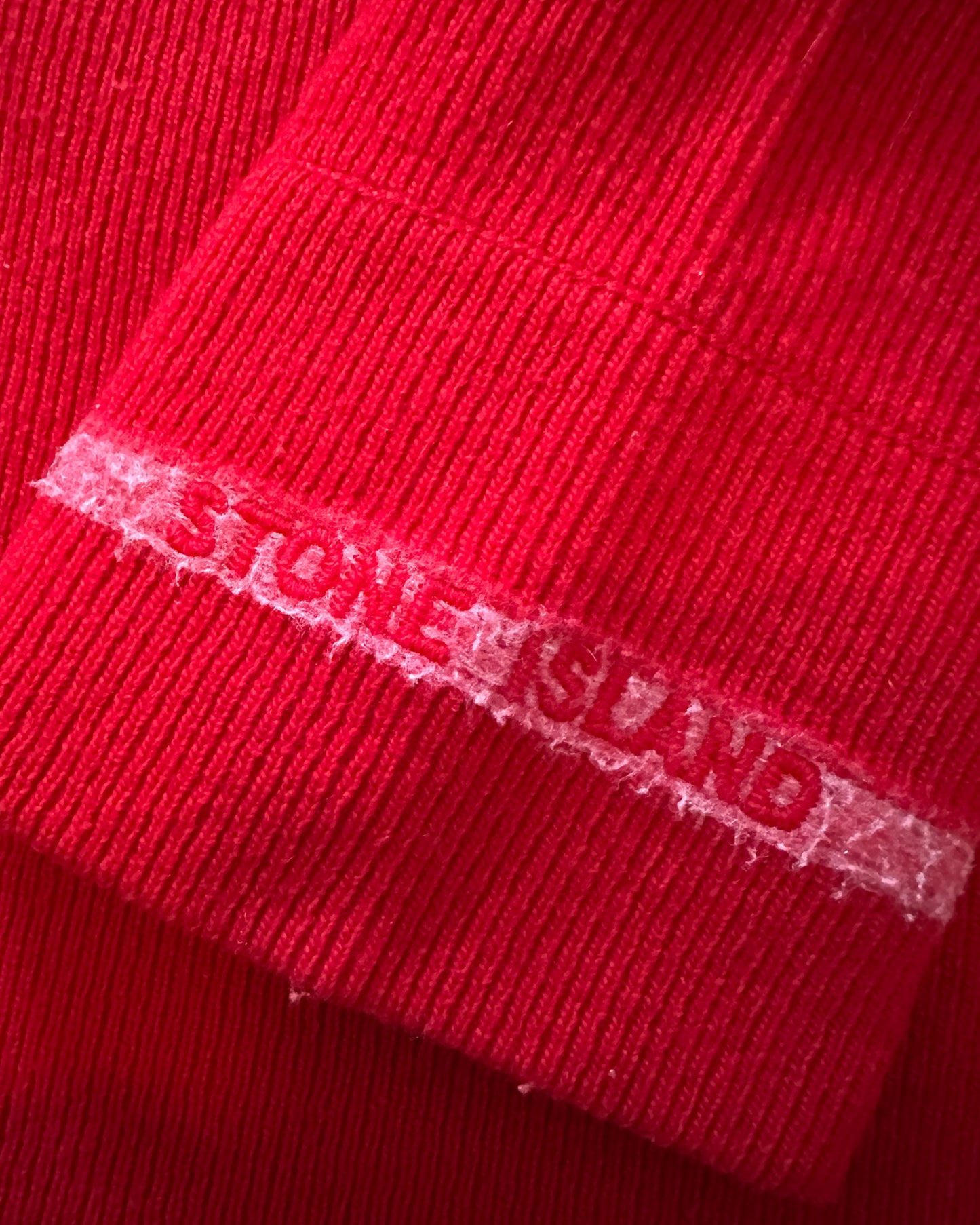 Stone Island 2000 Vintage Red Wool Knit Sweater - L - Made in Italy