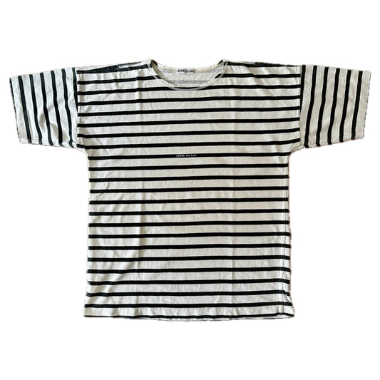 Stone Island 80s Vintage Japan Striped  T-Shirt - XL - Made in Italy