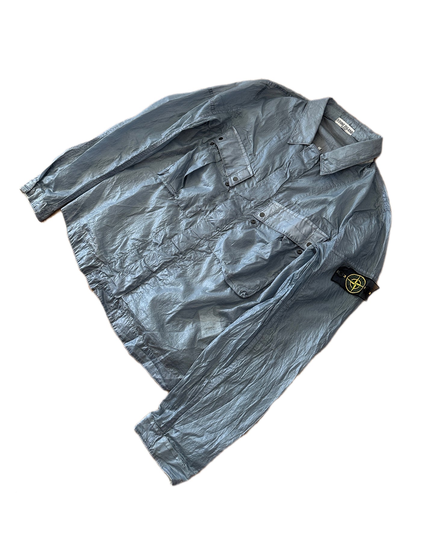 Stone Island 2009 Mesh Badge Parachute Jacket - L - Made in Italy