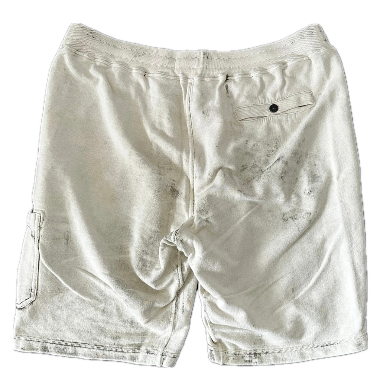 Stone Island 2017 Hand Corrosion Bermuda Fleece Shorts - XXL - Made in Italy