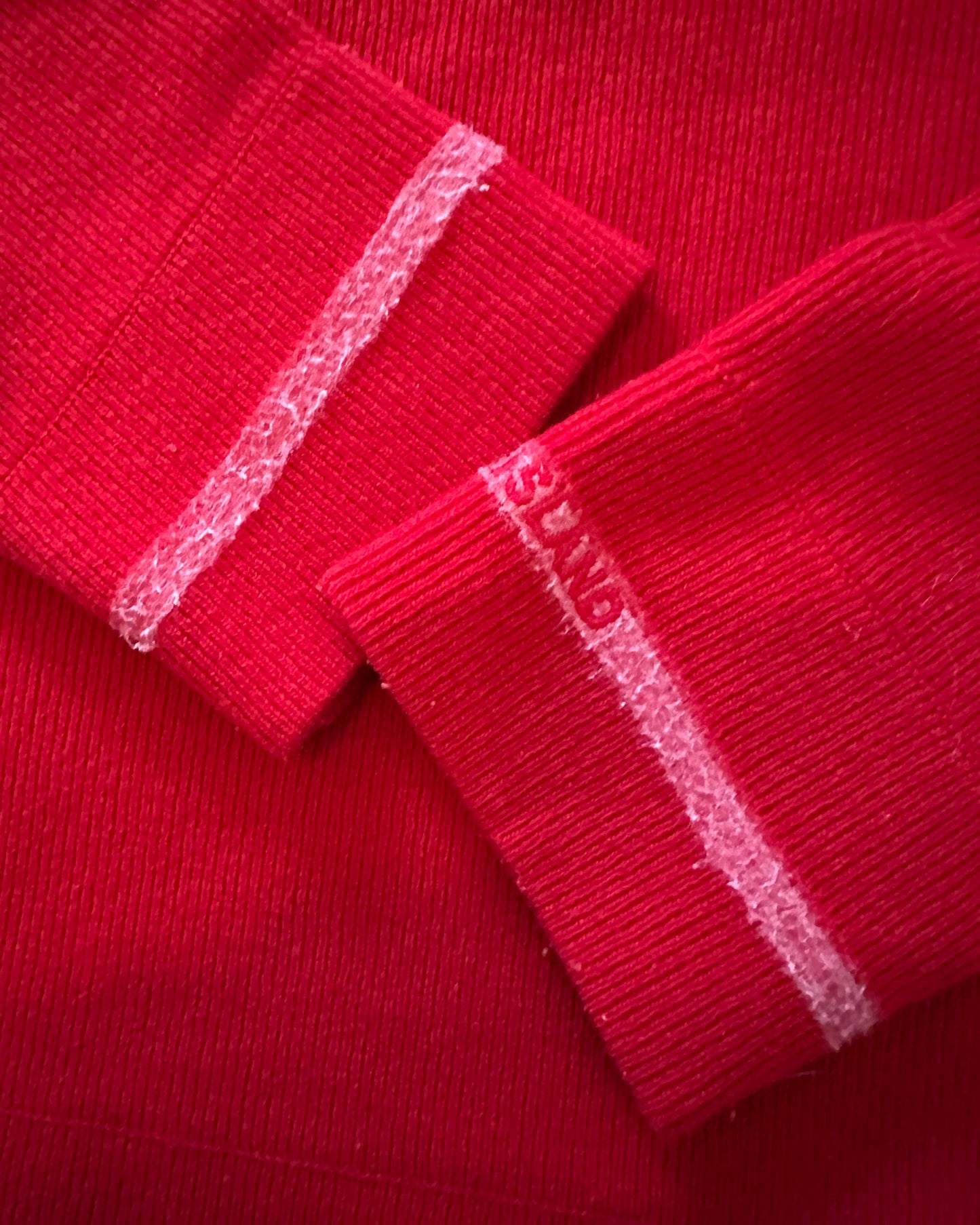 Stone Island 2000 Vintage Red Wool Knit Sweater - L - Made in Italy